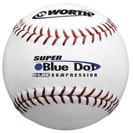 Worth 47-525 Synthetic Blue Dot SFB-12 Baseball-Softball Balls 1193930